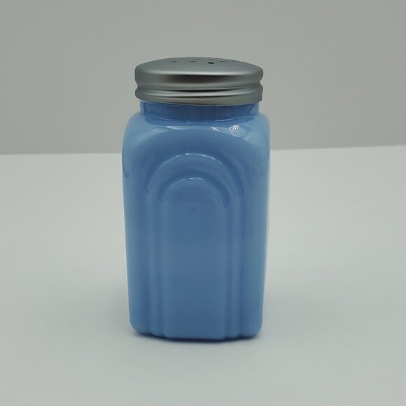 Delphite Blue Glass Spice Shaker Arch Design Spice Shaker with Lid - Picture 6 of 6